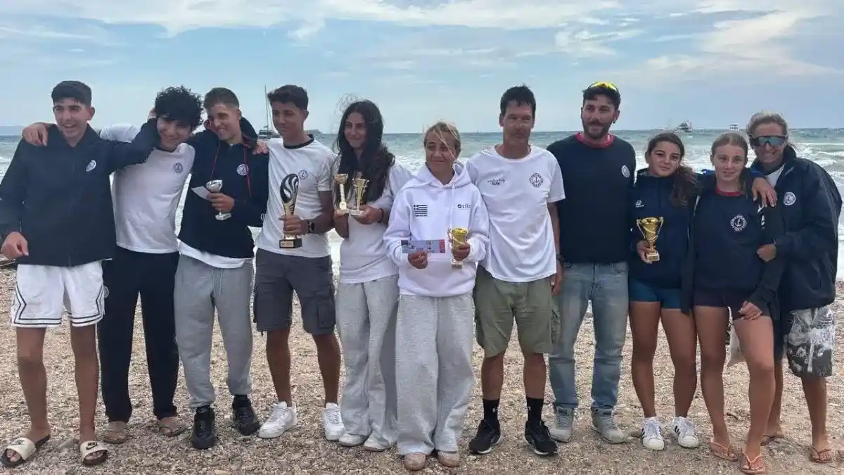Αθλητές του Ναυτικού Ομίλου Βουλιαγμένης στο Πανελλήνιο Πρωτάθλημα Techno 293